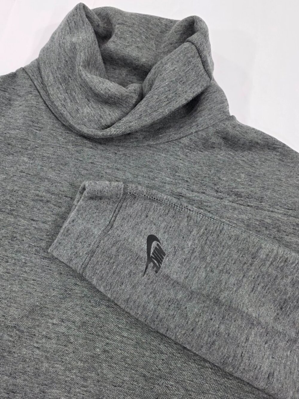 Nike Tech Fleece Funnel Neck Sweatshirt Men’s XL Gray Side Zip 679908-037